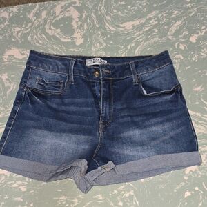 Wax Jean Women's Dark Blue Jean Shorts